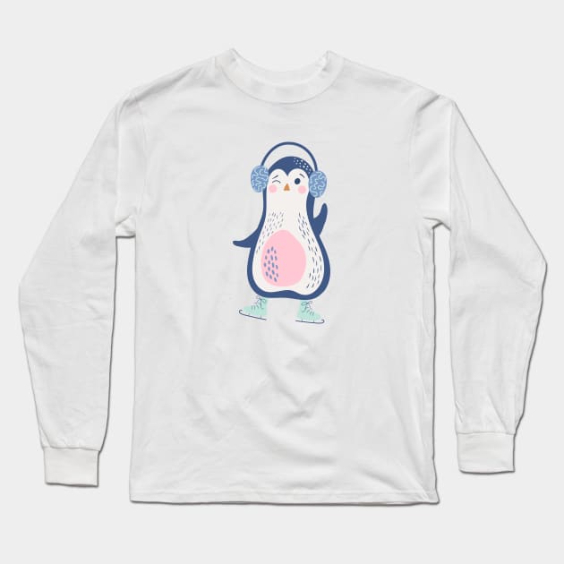 Penguin Long Sleeve T-Shirt by DanielK